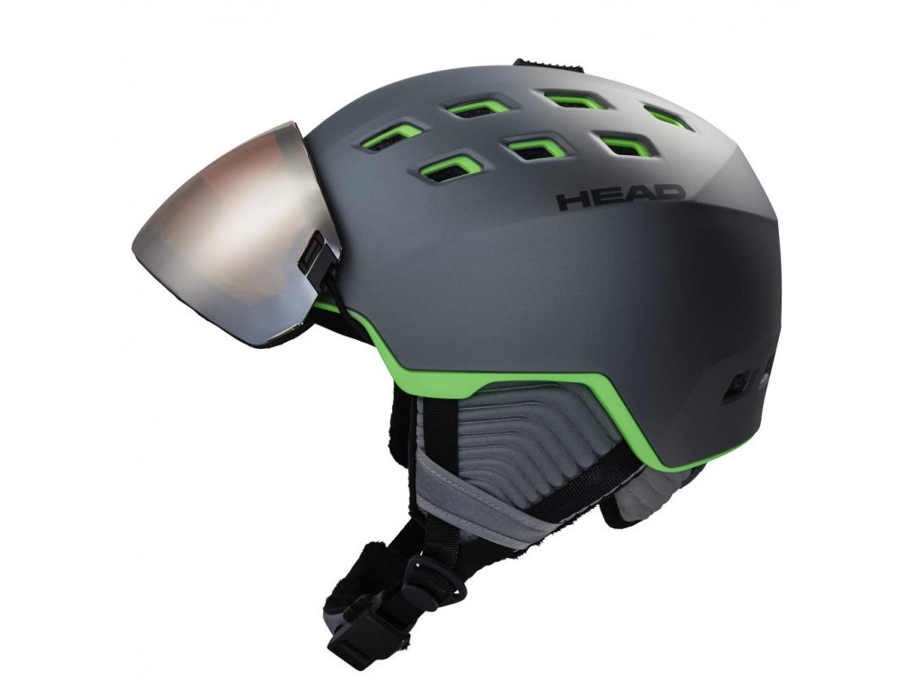 Kopfkopf Radar grau / grün - Skihelme
