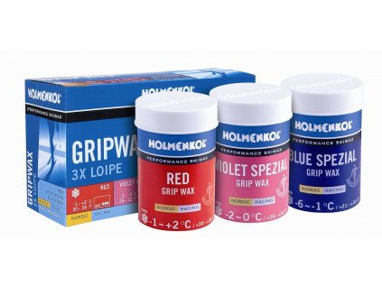 HOLMENKOL 3x LOIPE Grip Wax (Sada)