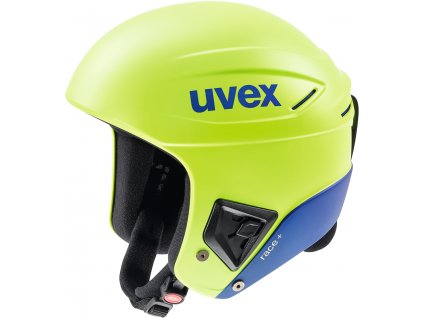 Přilba UVEX RACE + FIS Lime/Blue