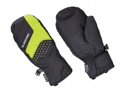 BLIZZARD MITTEN JUNIOR SKI GLOVES Black/Green