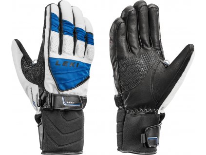 Rukavice LEKI Griffin S White/Royal/Black