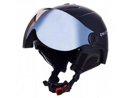 BLIZZARD DOUBLE VISOR SKI HELMET Black Matt, Smoke Lens, Mirror