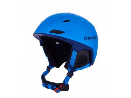 Přilba BLIZZARD DOUBLE Blue Matt/Dark blue/Logo