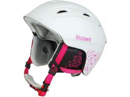 Přilba BLIZZARD VIVA DEMON White matt/Magenta Flowers