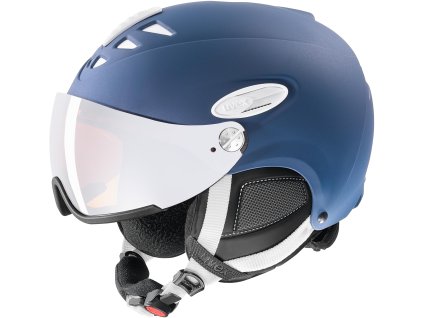 Lyžařská helma UVEX HLMT 300 Visor Navy Blue