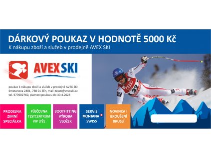 dárkový poukaz 2022 5000 Kč