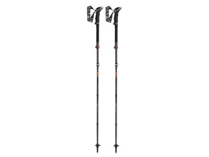 Hole LEKI MAKALU FX CARBON Black/Orange/NaturalCarbon, 110-130cm