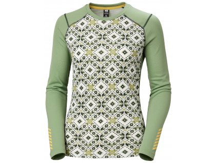 HELLY HANSEN W LIFA ACTIVE GRAPHIC CREW Jade 2.0 Star Pixel