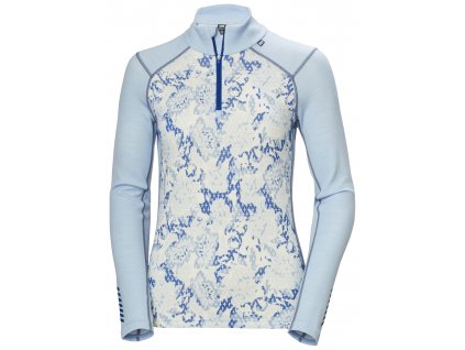 HELLY HANSEN W LIFA MERINO MIDWEIGHT GRAPHIC 1/2 ZIP Baby Trooper Floral Cross