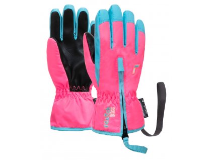 REUSCH TRAVIS GORE-TEX JUNIOR Black/Black Melange/Pink - Ski gloves | AVEX  SKI