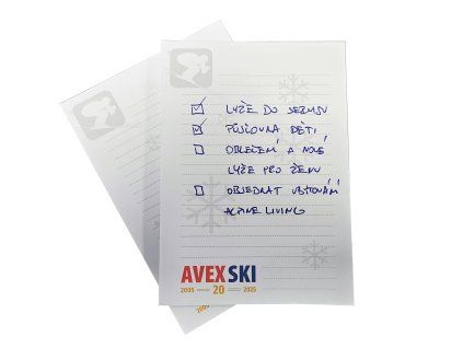 AVEX SKI Notatnik z lat 20