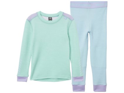 HELLY HANSEN K LIFA MERINO SET Lagoon