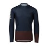 Dres POC MTB PURE  LS JERSEY Turmaline Navy/Axinite Brown