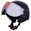 BLIZZARD DOUBLE VISOR SKI HELMET Black Matt, Orange Lens, Mirror