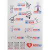 Sheets of AVEX SKI Team, Kids and selected brands stickers