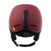 oakley mod1 pro mips snowboard helmet matte iron red reverse