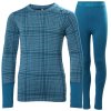 HELLY HANSEN JR GRAPHIC LIFA MERINO SET Cerulean Blue