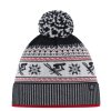 EISBÄR RETROSKI POMPON MÜ 009 Ketchup/Black/White/Grey Melange