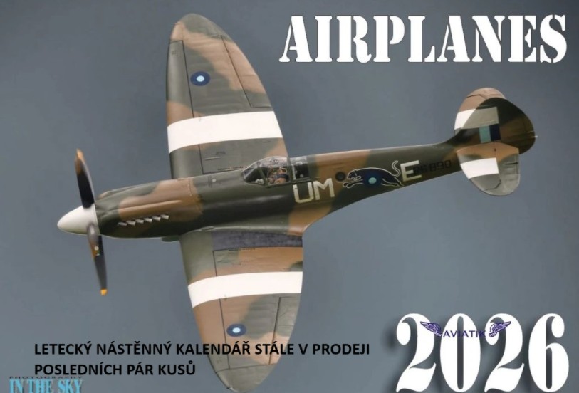 Letecký nástěnný kalendář 2026