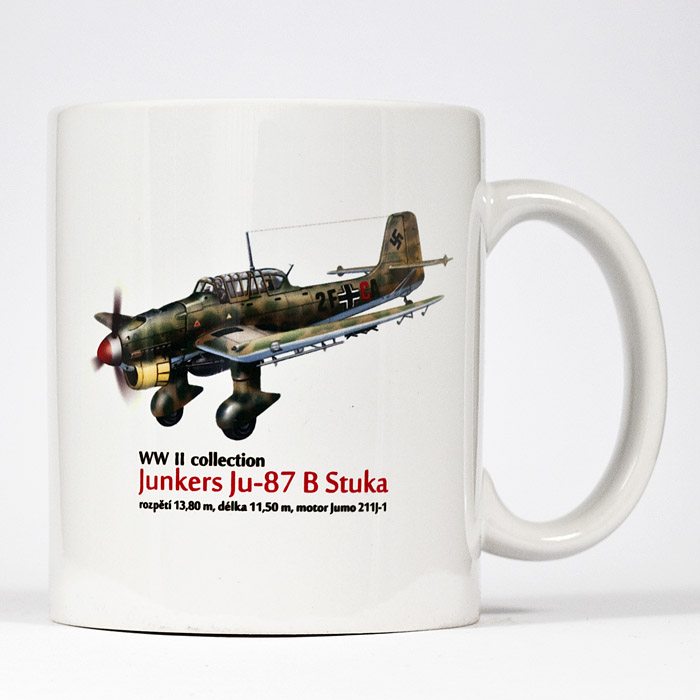 Hrnek s potiskem Junkers Ju-87 B Stuka