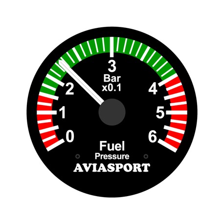AVIASPORT IM-584 tlakoměr paliva 6 bar pro ROTAX 912