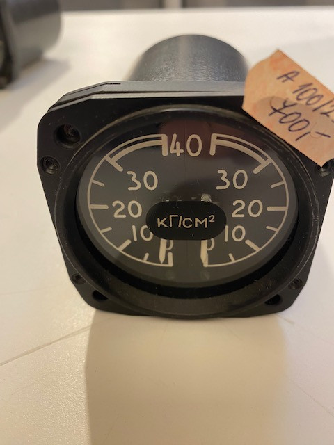 Lun 1440-S Zdvojený tlakoměr 0-40Kg/cm