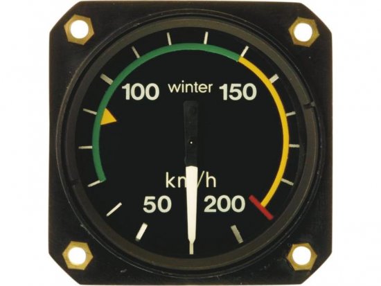 Winter Instruments 7 FMS 221, 57 mm Airspeed Indicator