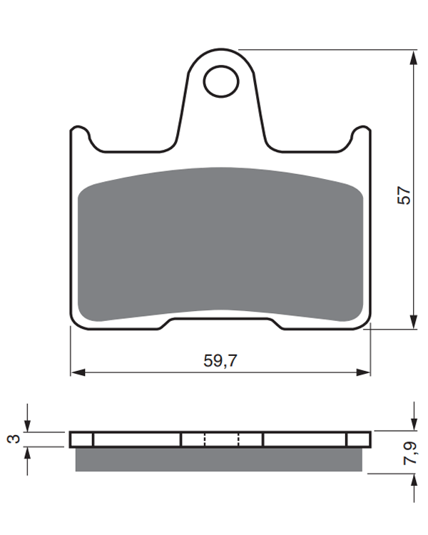 Brzdové destičky 148 S3 Racing Goldfren