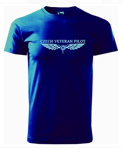 Tričko Czech veteran pilot Barva: Tmavě modrá, Velikost: XL