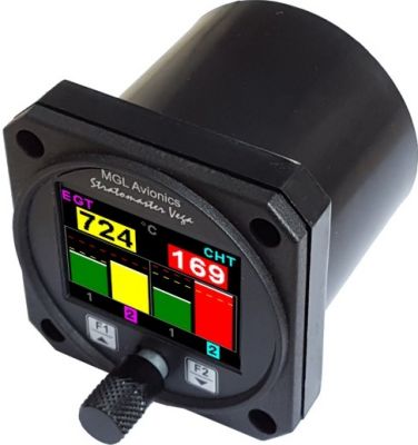 MGL Avionics Vega, BlazeTC-4, Blaze TC-6 CHT / EGT model: Vega TC-4, průměr: 57mm