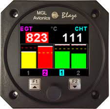 MGL Avionics Vega, BlazeTC-4, Blaze TC-6 CHT / EGT model: Blaze TC-5, průměr: 80mm