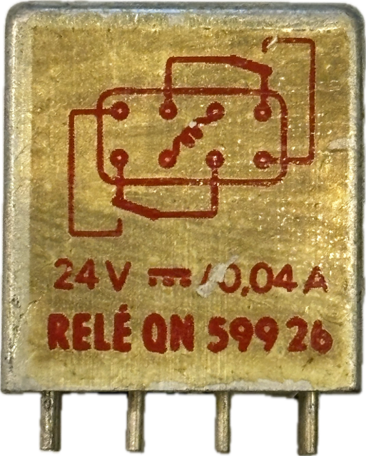 Bistabilní relé 24V.