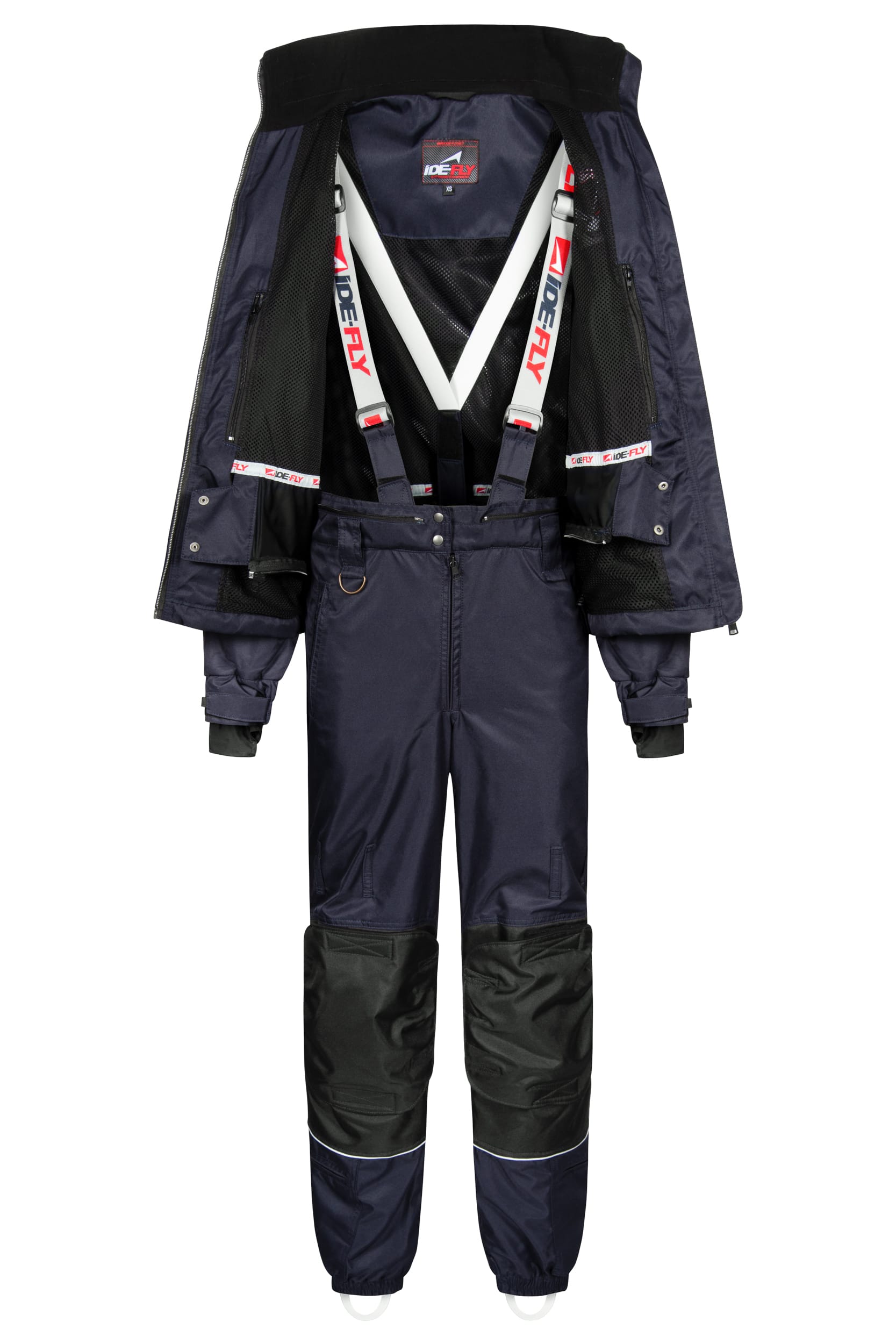 Dvoudílný membránový oblek pro paragliding