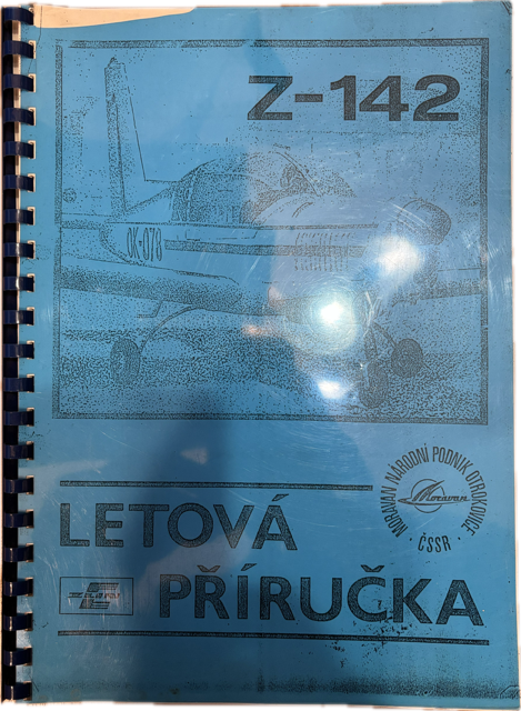 Z-142 Letová příručka