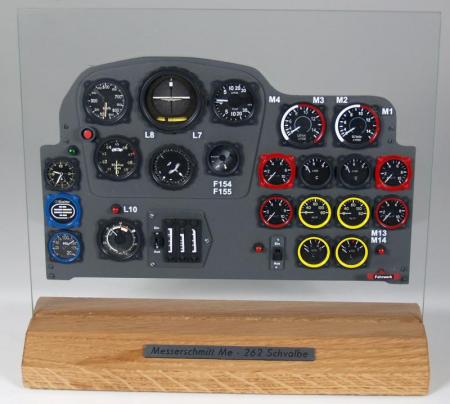 Messerschmitt 262 - přístrojový panel