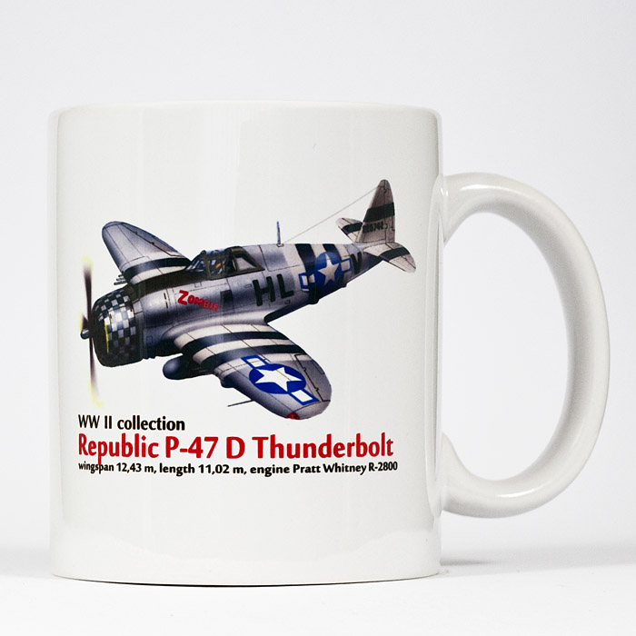 Hrnek s motivem P-47 D Thunderbolt