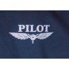 Tričko s efektním potiskem stříbrné barvy PILOT