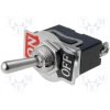 Přepínač: páčkový; pol: 2; SPST; ON-OFF; 15A/250VAC  Přepínač: páčkový