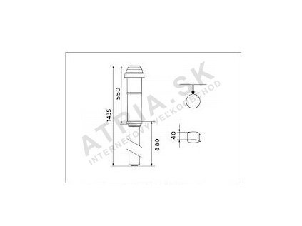 1298 vaillant zvisly stresny dymovod