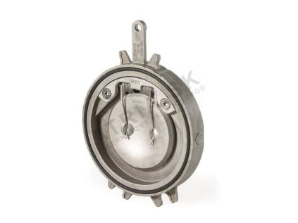 46136 medziprirubova vodorovna spatna klapka seria m6 nerez s pruzinou dn 80 l 22mm