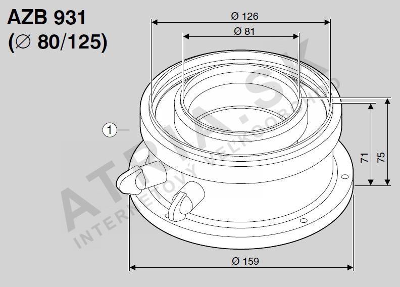 28736 junkers adapter 80 125