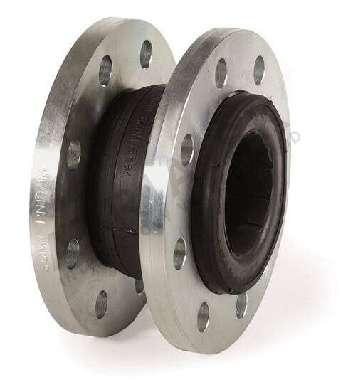 39998 prirubovy pryzovy kompenzator s nerez prirubami seria f8 dn 40 l 93mm epdm