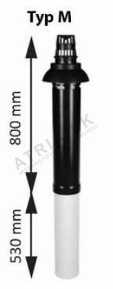 46358 zvisly odtah spalin privod vzduchu 80 125 mm m