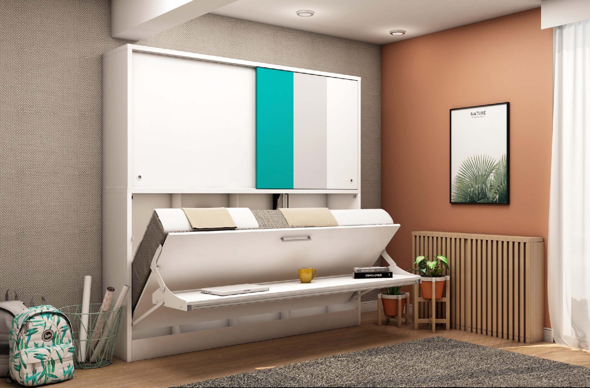 Sklápěcí postele a palandy: Chytré řešení pro studentský pokoj