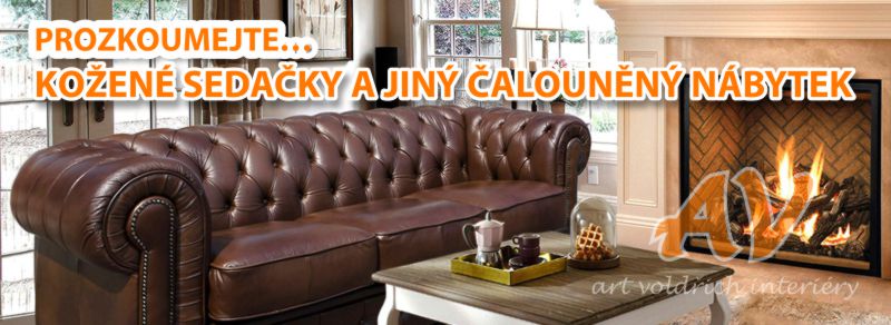 Kožené sedačky a jiný čalouněný nábytek