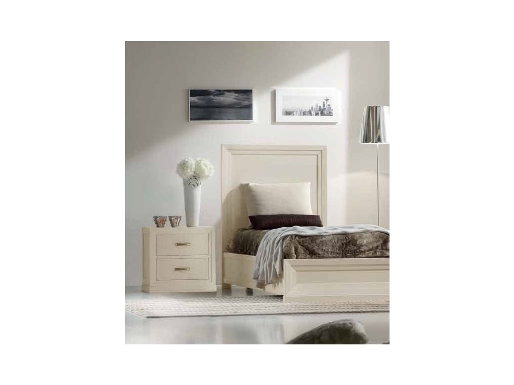Jednolůžková postel ve stylu Provence AMH5031GB, 200x90, italský nábytek (dekoru AM ořech červotoč)