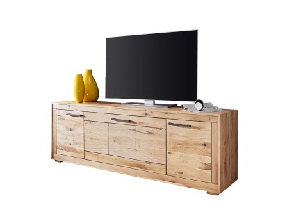 Luxusní designová komoda z masivního pískovaného dubu GERARDO 171x40x86
