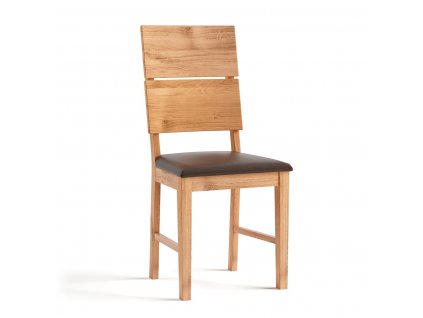 Jídelní čalouněná dubová židle verto 1