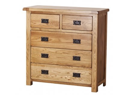 Dubová komoda SRDC70 97x43x98, rustikální dřevěný nábytek
