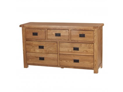 Dubová komoda SRDC90 138x43x77, rustikální dřevěný nábytek